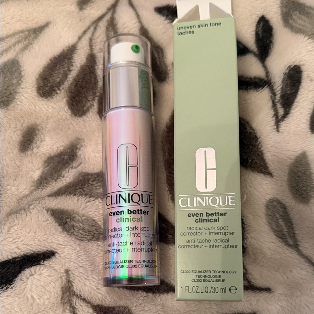 Clinique Even Better Clinical Serum with Green and Silver Packaging